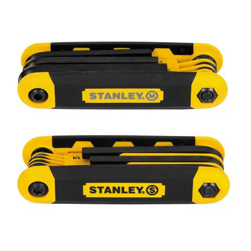 Stanley STHT71839 Folding Metric and SAE Hex Keys, 2-Pack