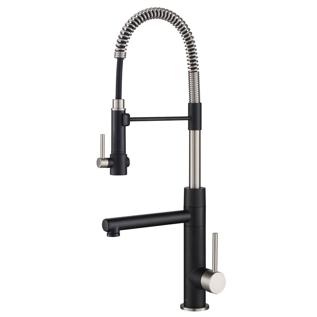 Kraus KPF-1603CH Artec Pro 2-Function Commercial Style Pre-Rinse Kitchen Faucet with Pull-Down Spring Spout & Pot Filler Chrome