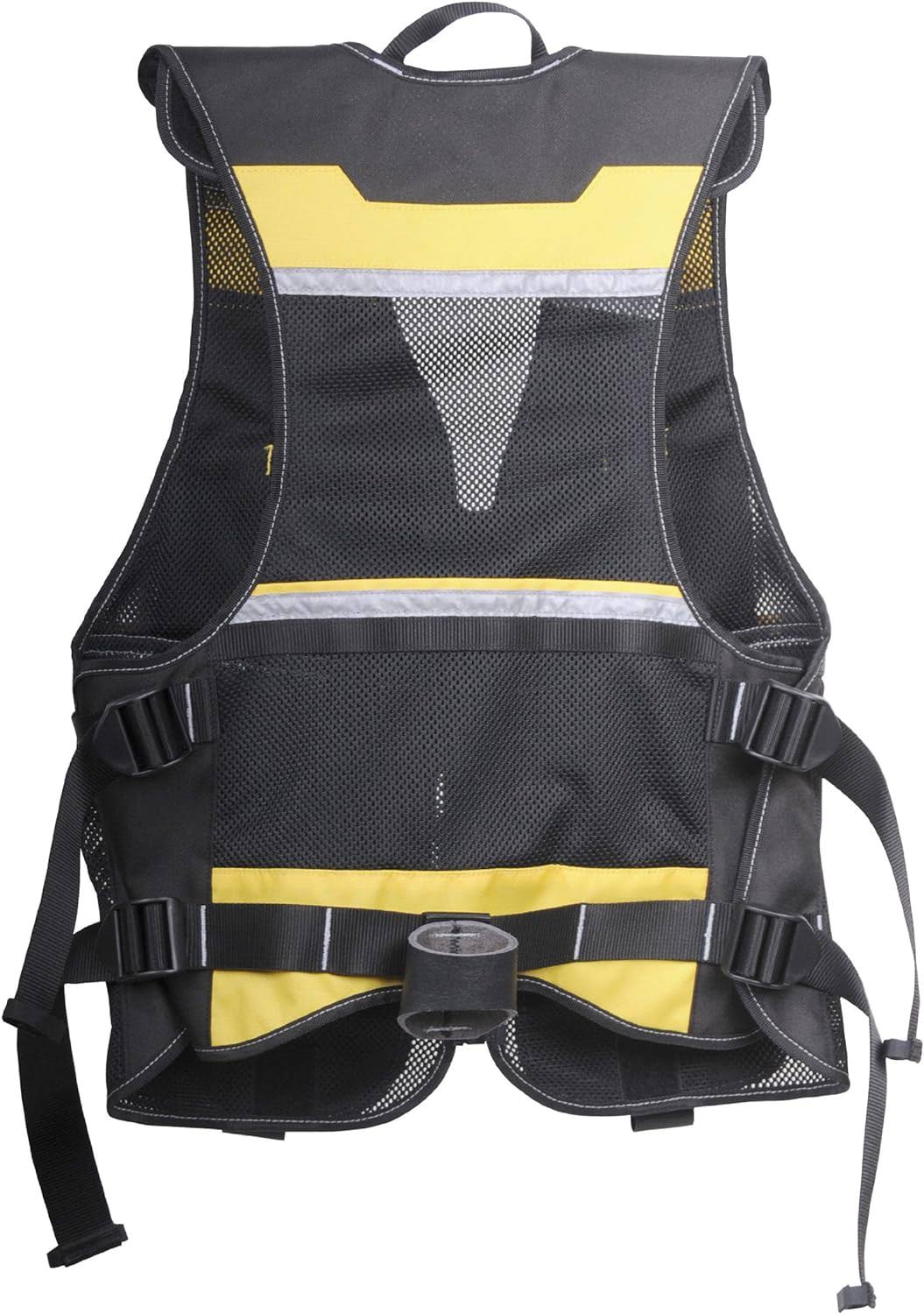 Stanley Tool Vest,Universal Waist,Black/Yellow Fmst530201, Women's, Size: Adjustable