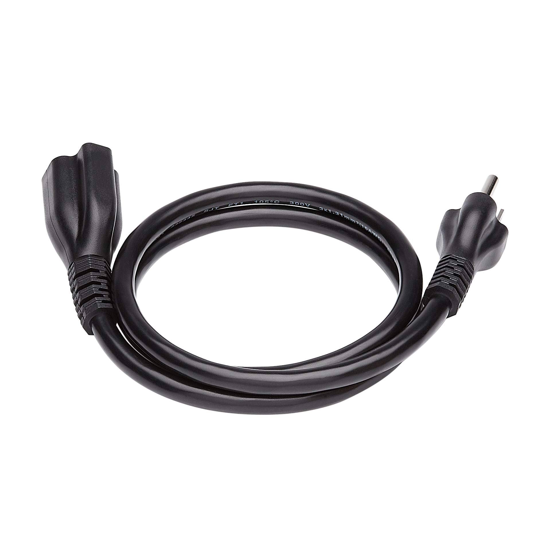 AmazonBasics Extension Cord- 3 Feet- US- Black