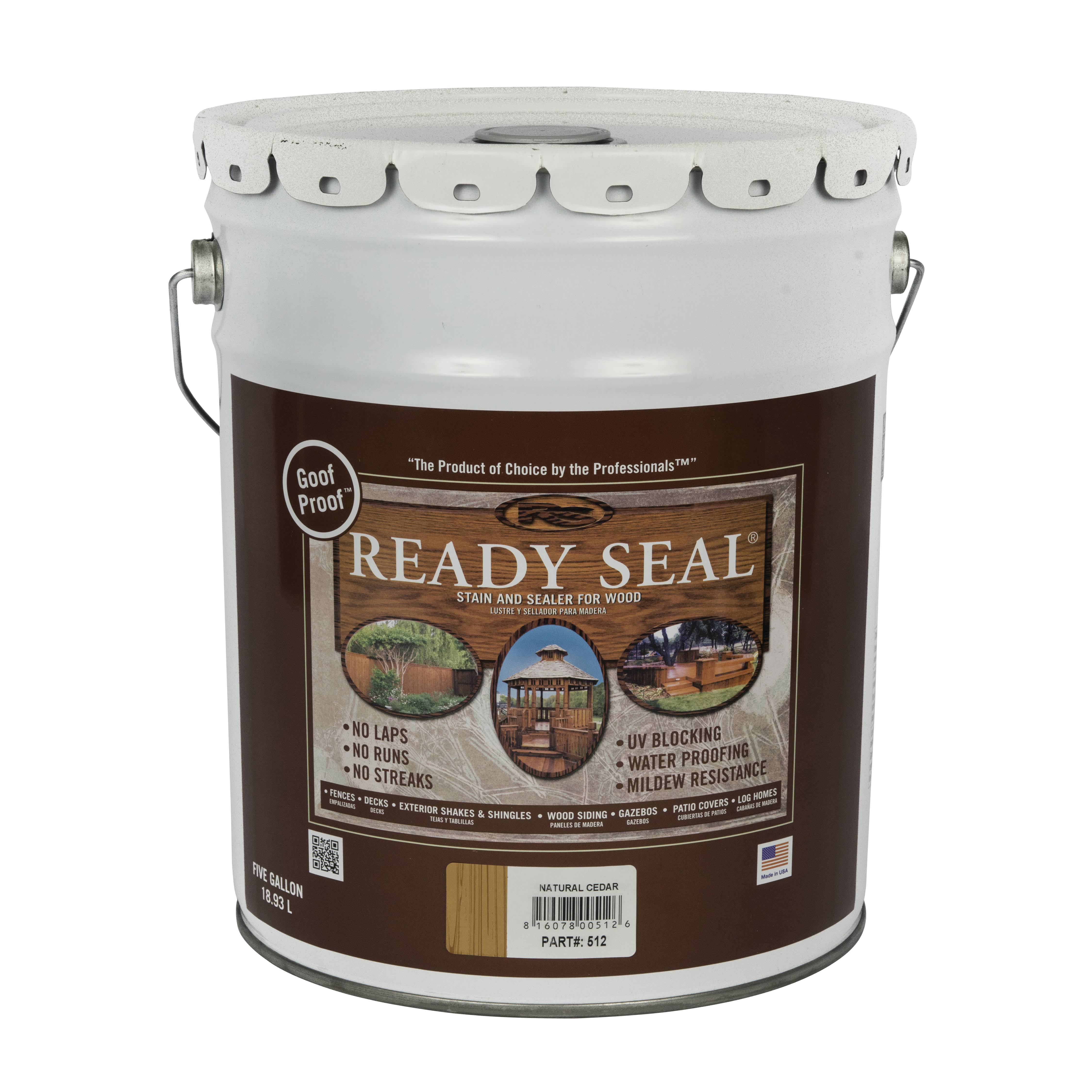 Ready Seal 512 Natural Cedar Exterior Wood Stain and Sealer 5 Gallon