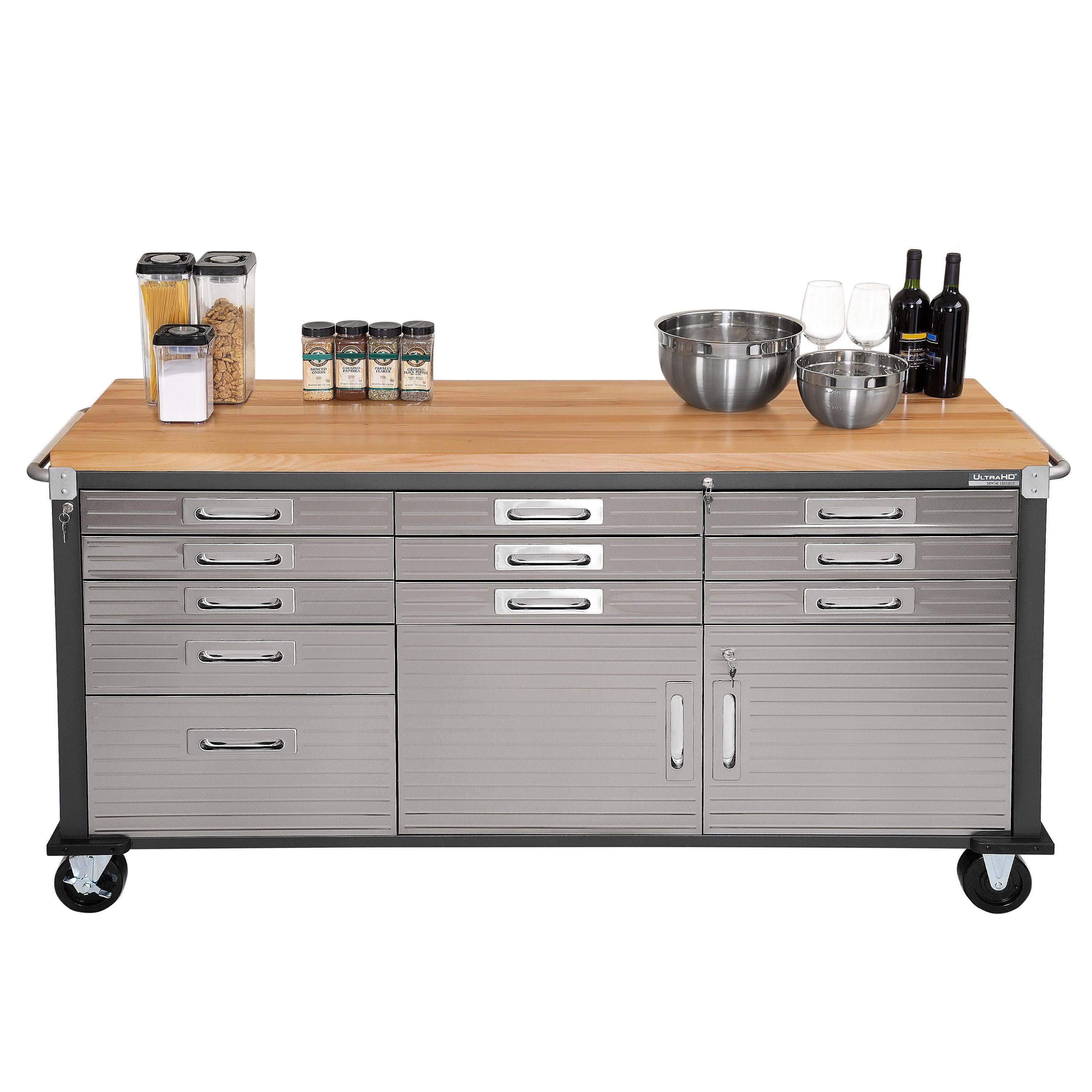 Seville Classics UltraHD Rolling Workbench- Graphite