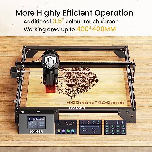 Longer Ray5 Laser Engraver Machine Laser Cutter Engraving CNC Machine, 5W Laser Engraver with 0.08 * 0.08 Compressed Spot, 32-Bit Motherboard, DIY