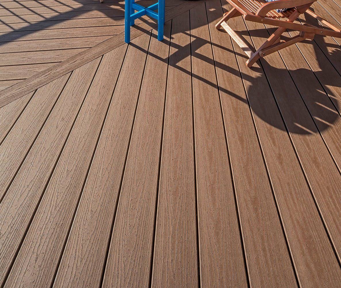 Trex Enhance Basics 12-ft Saddle Grooved Composite Deck Board Sd010612e2g01