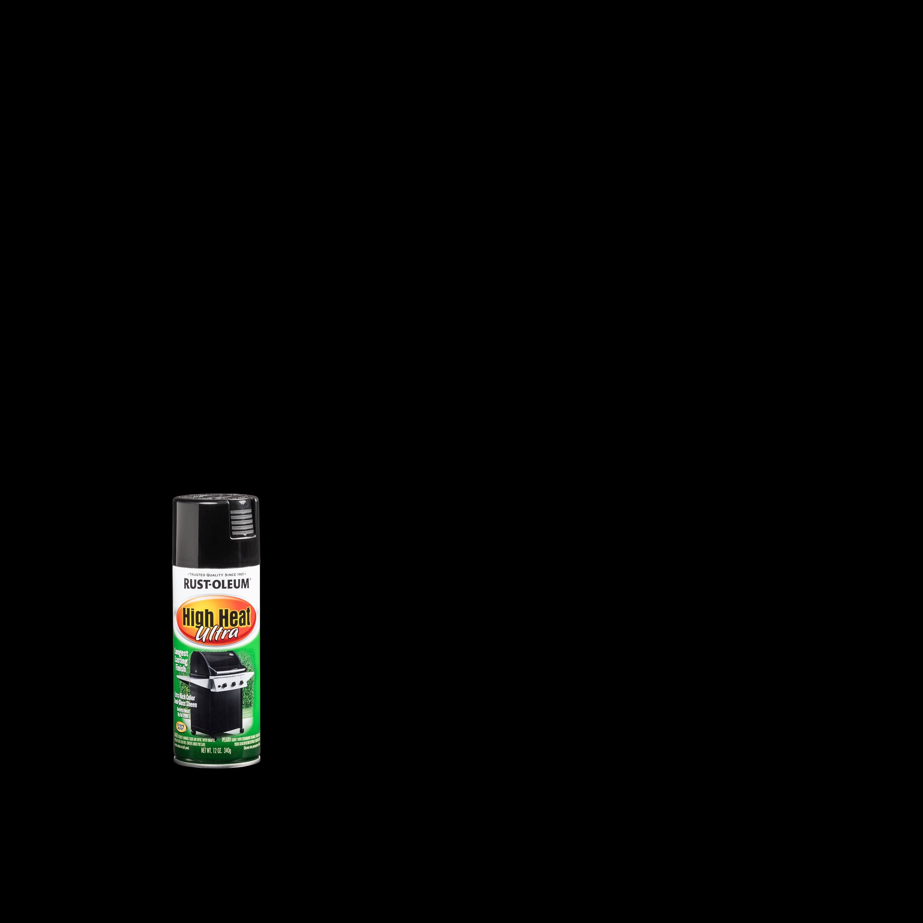 Rust-Oleum Black High Heat Ultra Spray Paint, 12 oz.