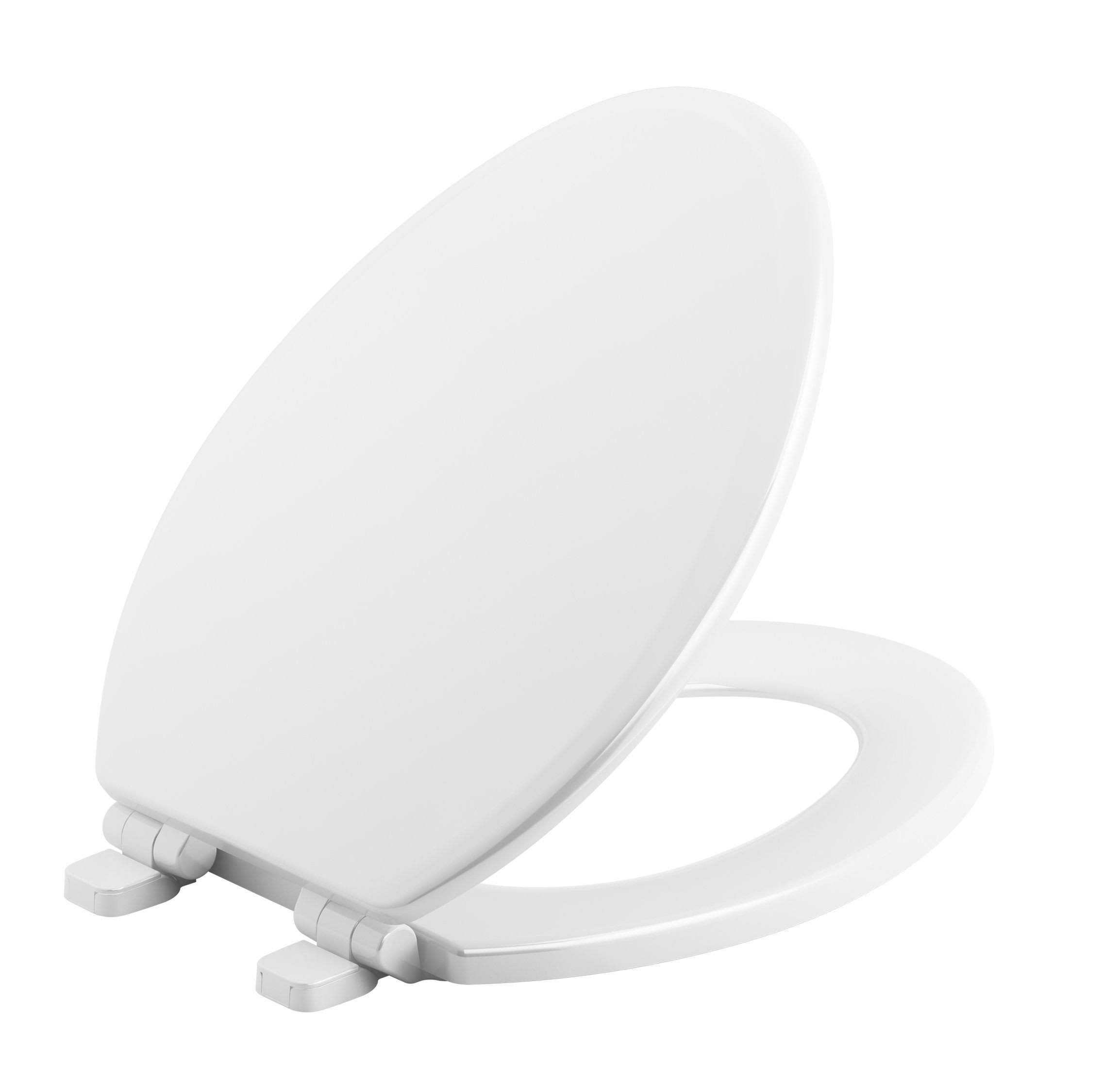 Kohler 20454-0 Ridgewood Quiet-Close Elongated Toilet Seat- White