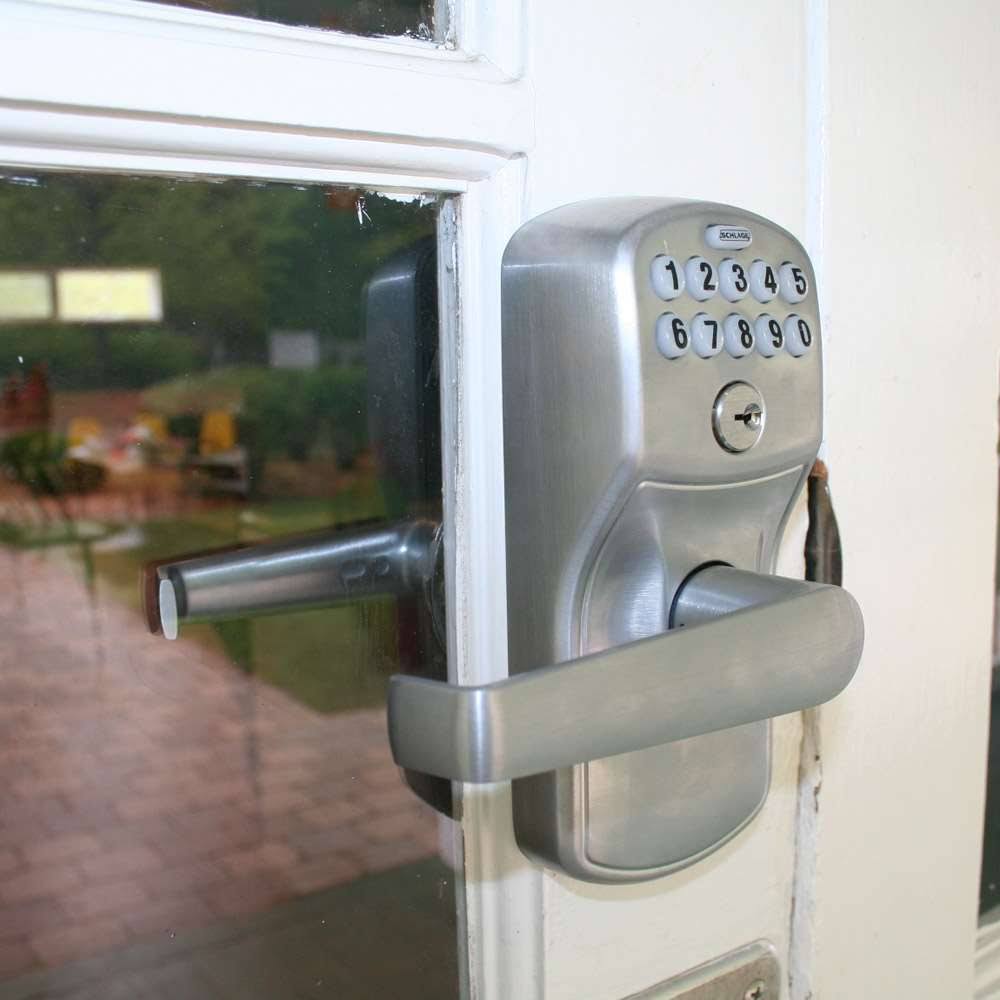 Schlage FE575 Ply 626 ELA Plymouth Keypad Entry with Auto-Lock and Elan LEVERS.