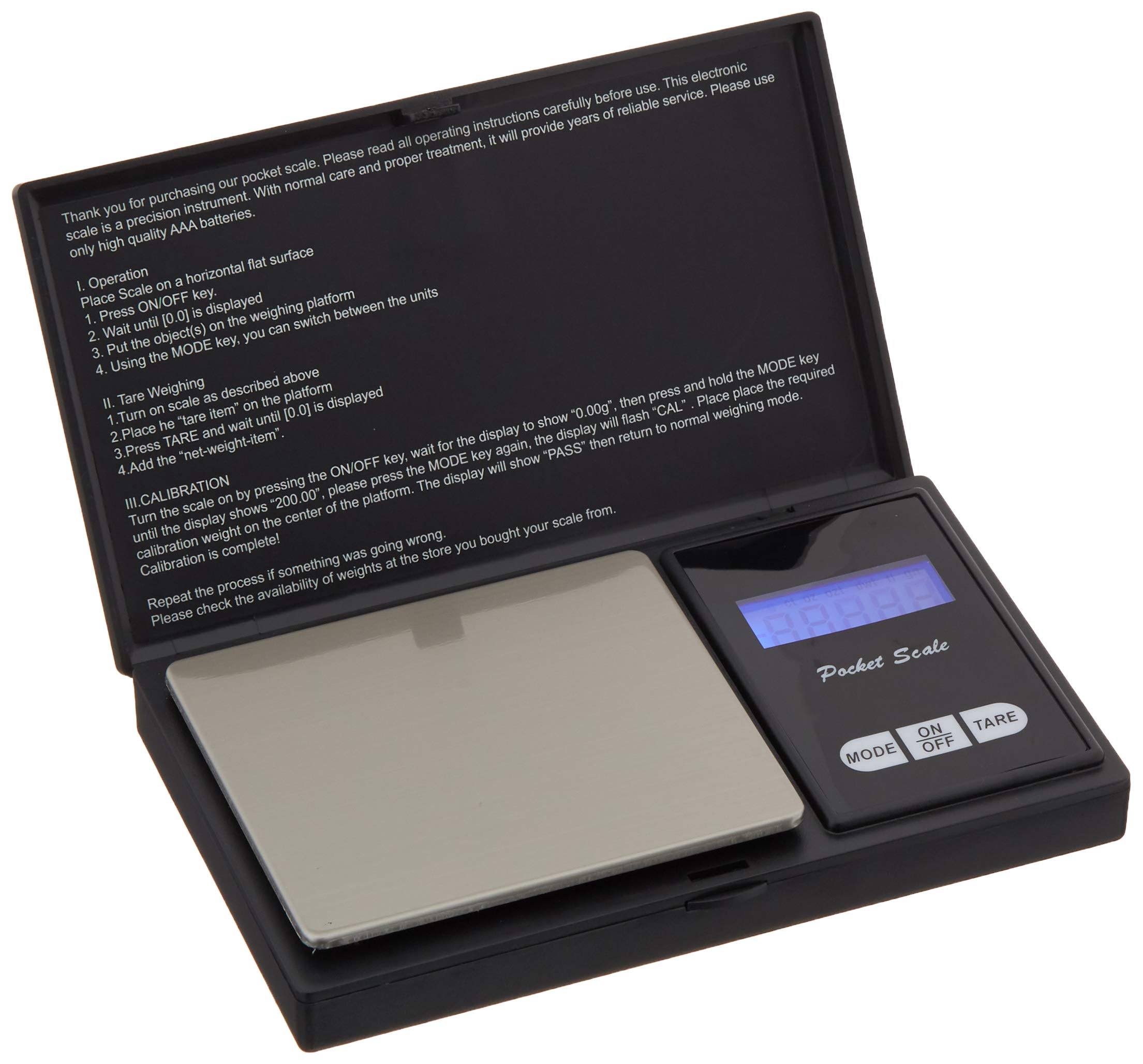 XDFEWFJH Weigh Gram Scale Digital Pocket Scales 500g by 0.01g Grams for Jewelry (Battery Included)