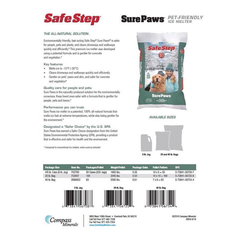 Safe Step Sure Paws Ice Melter- 20 lb bag
