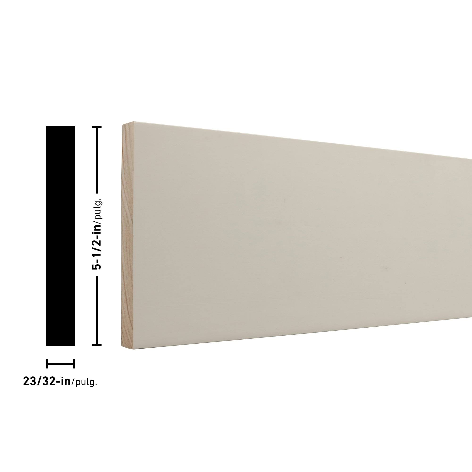 ReliaBilt 1-in x 6-in x 8-ft Primed MDF Board | MDFP1X6OU08
