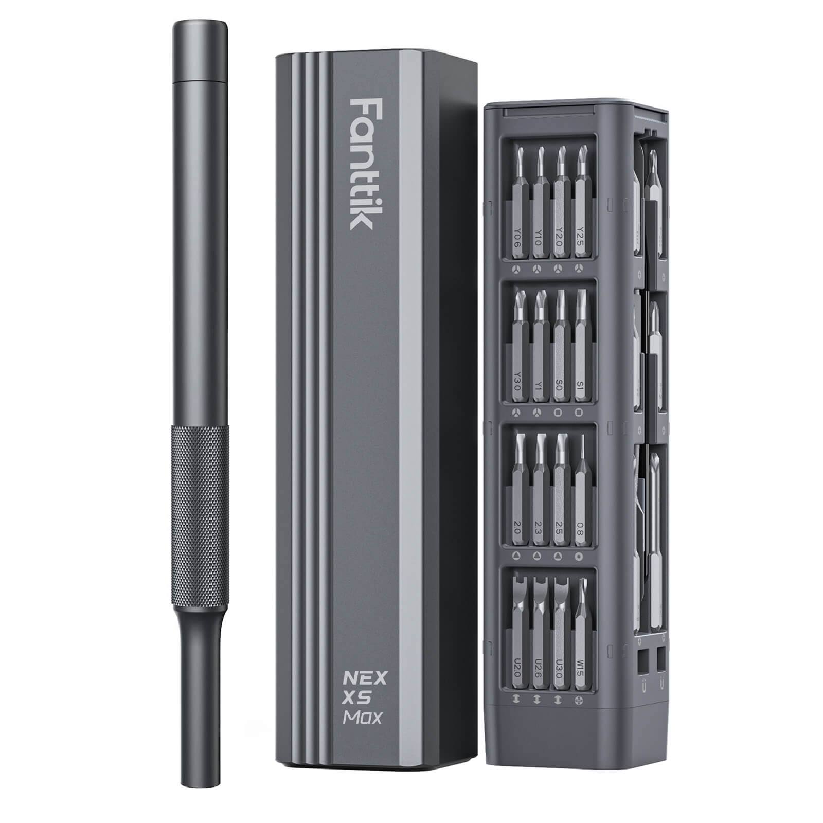 Fanttik X5 Max Manual Hand Tool, Precision Screwdriver Set, 50-in-1 Magnetic Bits, Small Screwdriver Set, Pop-Up Magnetic Case, 360��Spin, Anti-Slip,