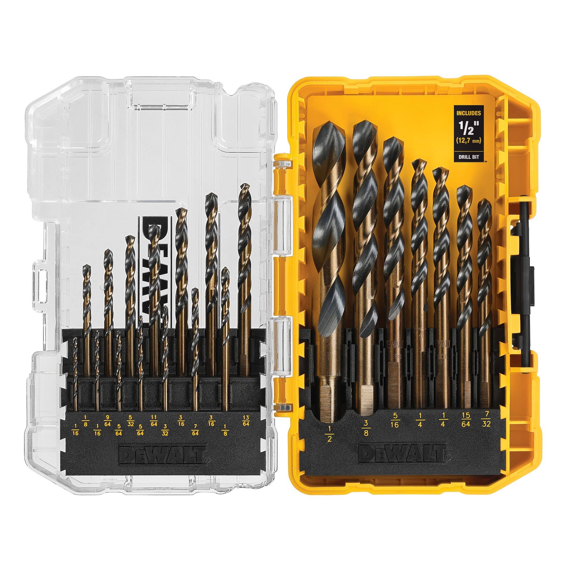DeWalt- DWA1181- Black and Gold Drill Bit Set- 21-Piece
