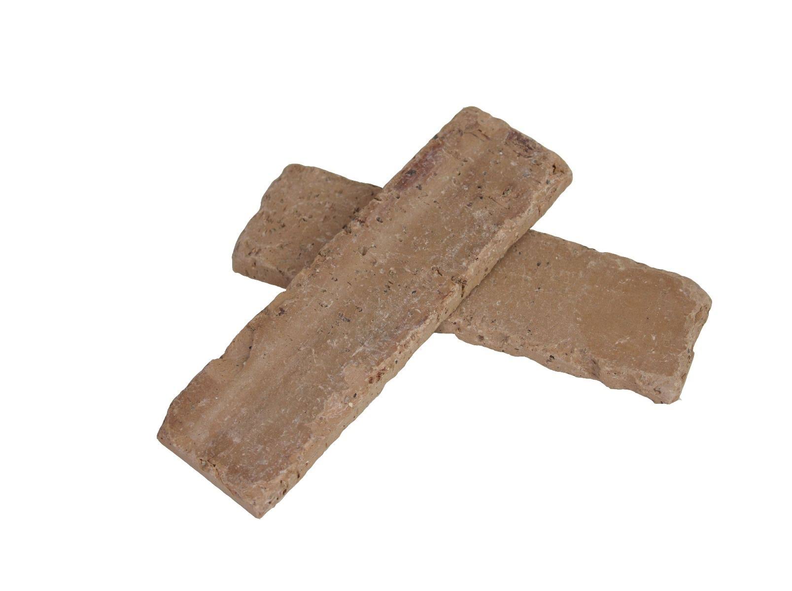 Old Mill Brick 7.625 in. x 2.25 in. x 0.5 in. Artisan Paintable Thin Brick Singles ( Box of 50-Bricks), Tan