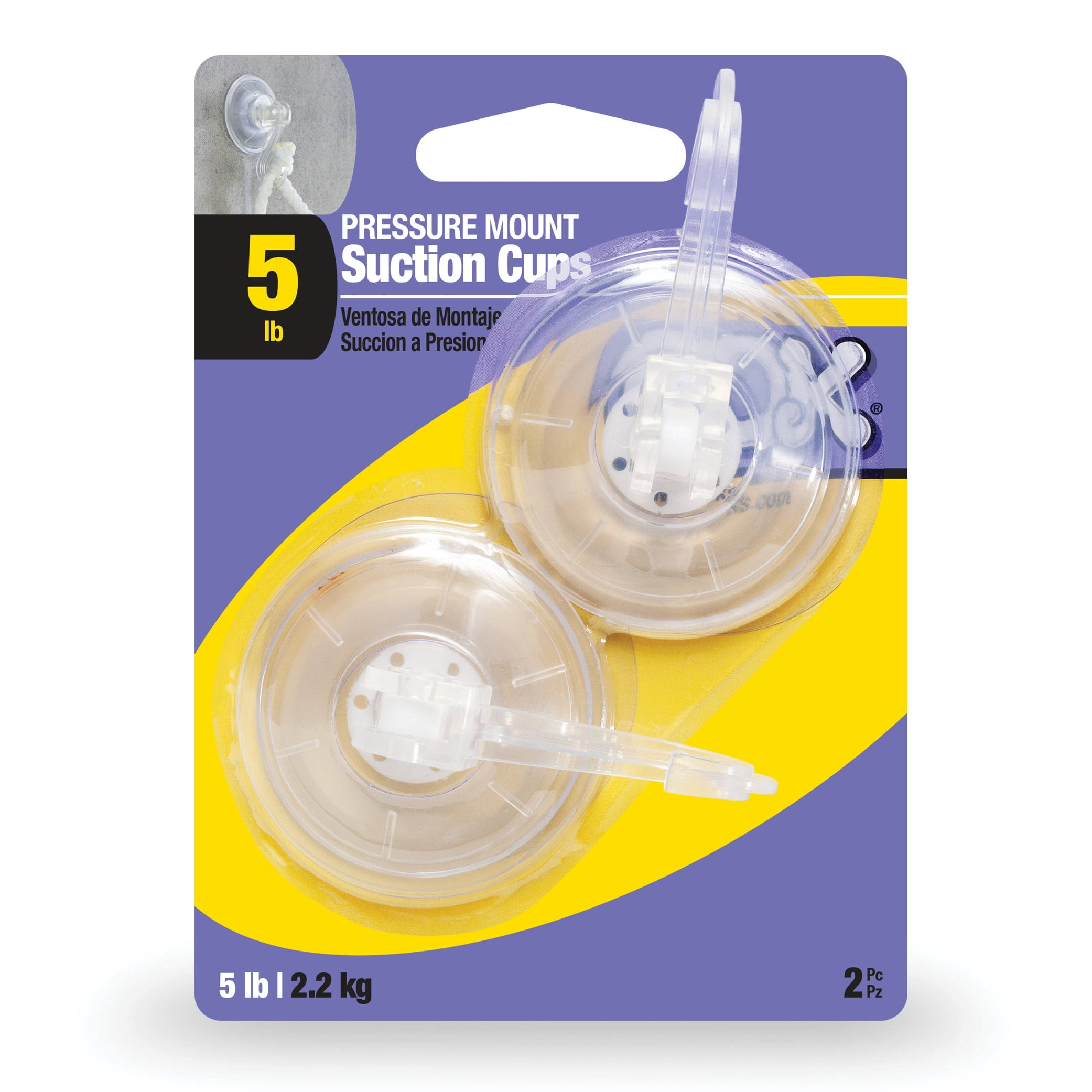 Ook Clear Pressure Mount Suction Cups- 2 Pack 9984705