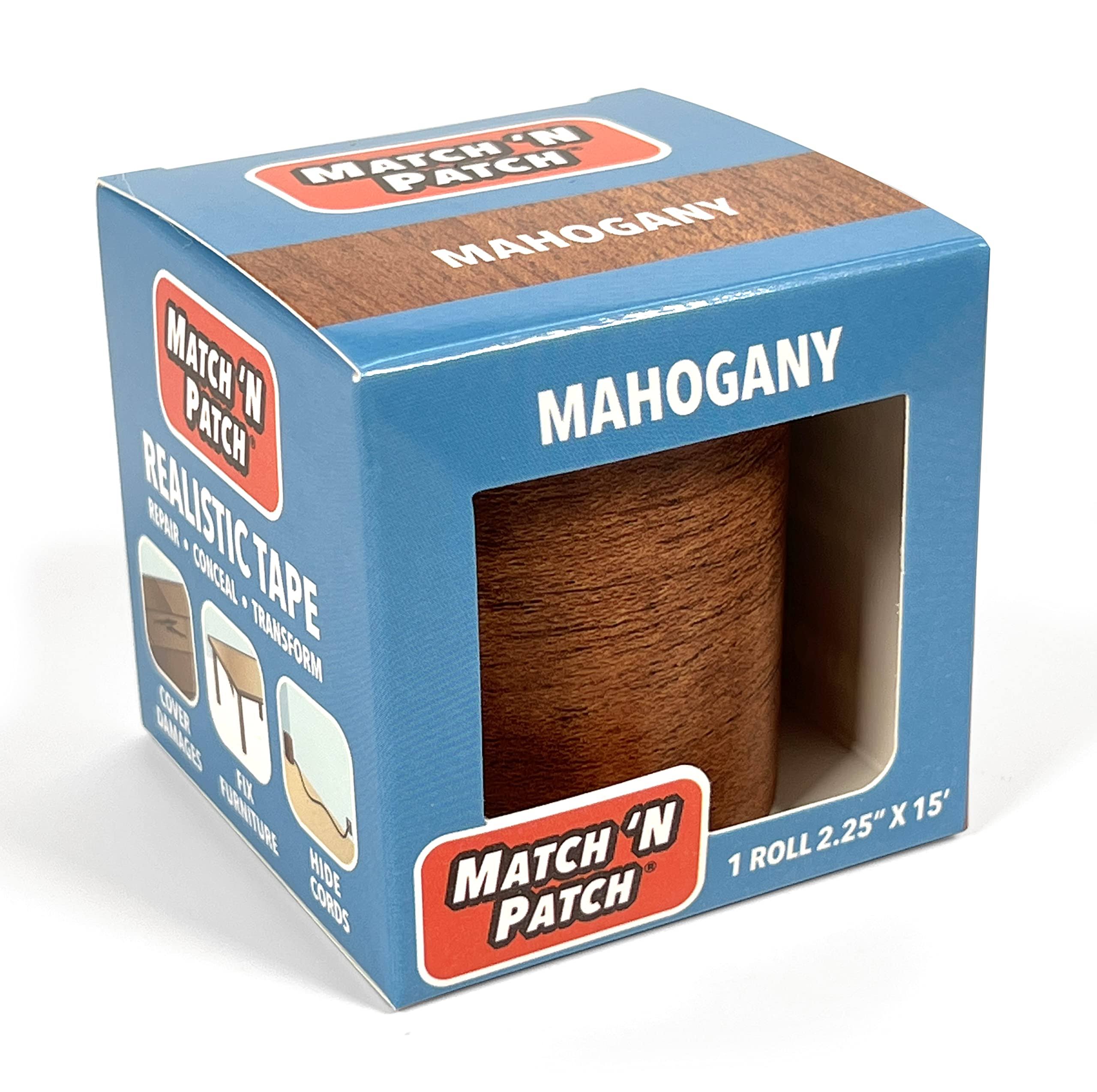 Match N Patch Mahogany Wood Repair Tape, Brown