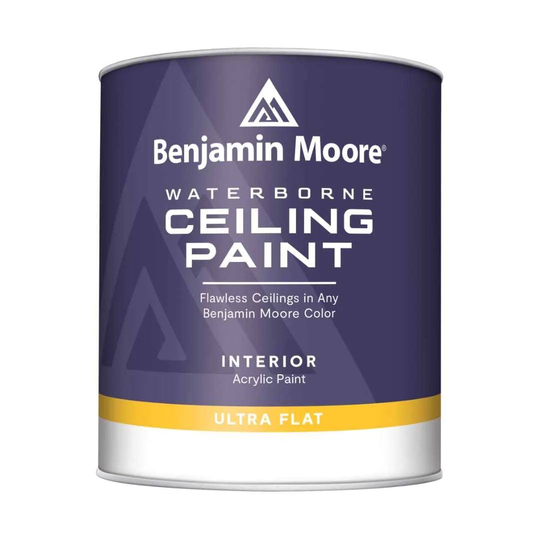 Benjamin Moore 1 Gallon Waterborne Ultra Flat White Ceiling Paint