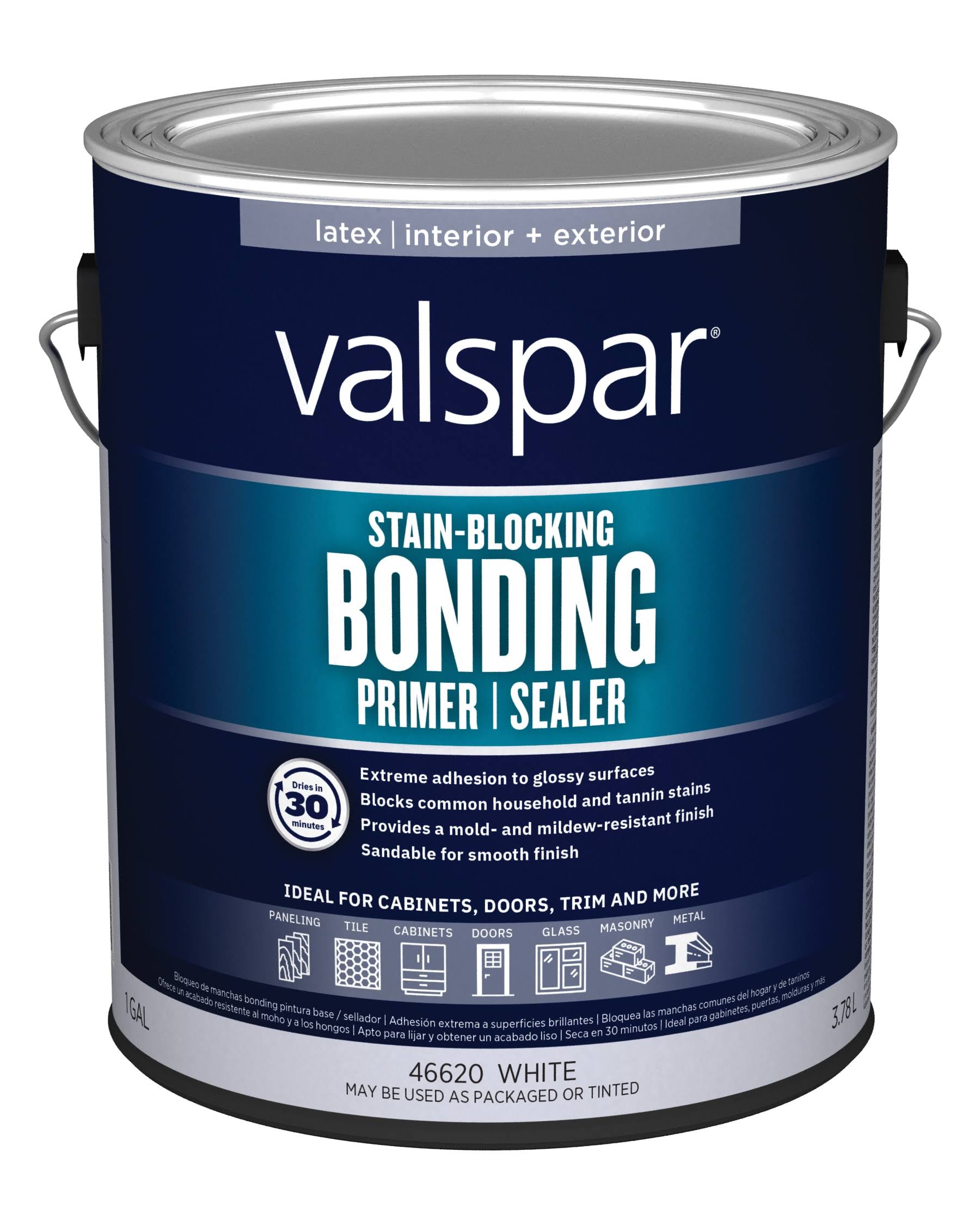 Valspar Interior or Exterior Bonding Water-Based Wall & Ceiling Primer- 1 Gal