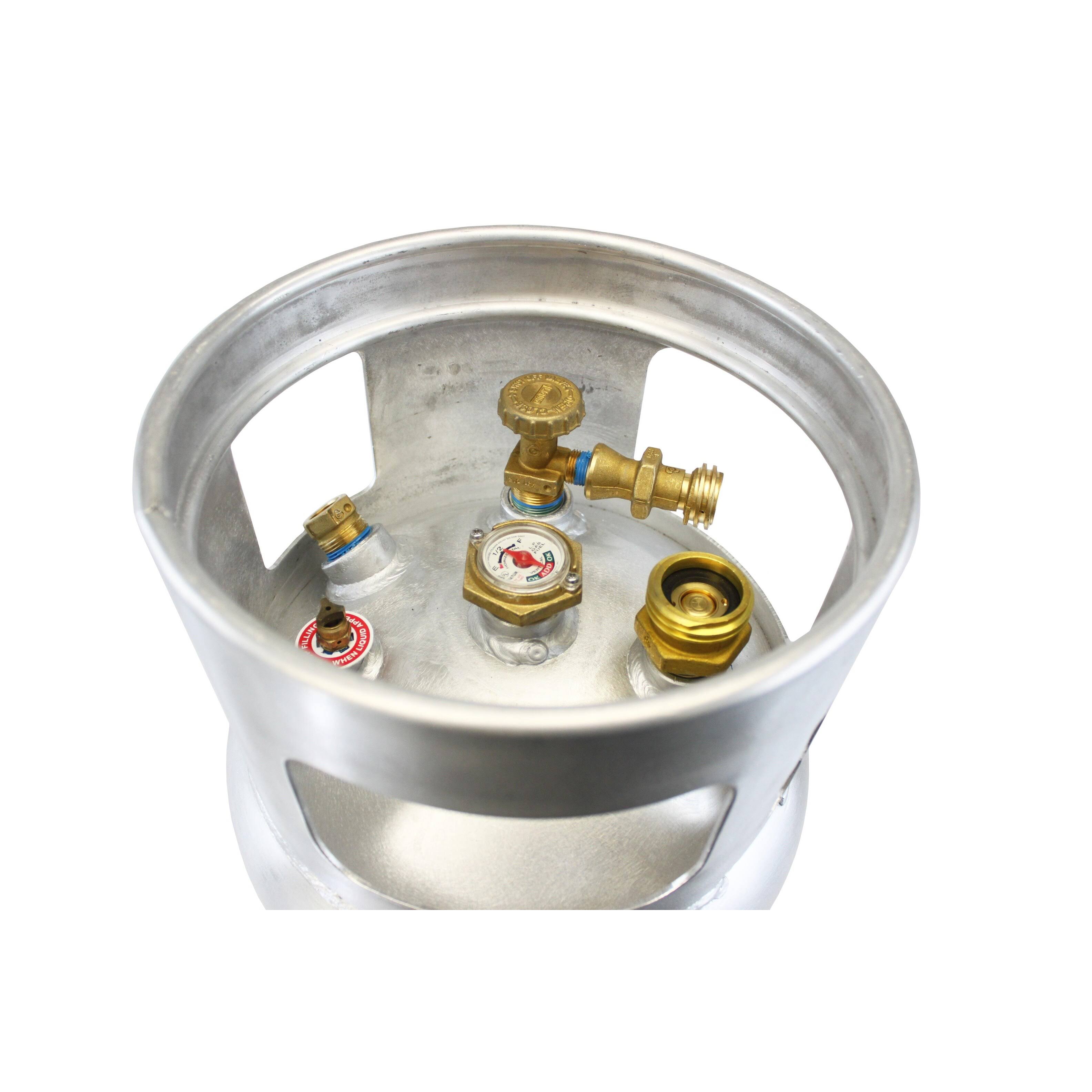 Flame King 33.5lb Aluminum Forklift Cylinder Propane Tank with Gauge