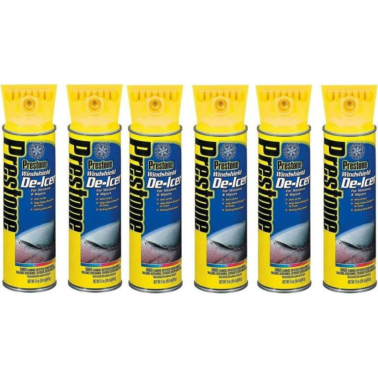 Prestone AS244 Windshield De-Icer- 17 oz. Aerosol, 6 Count