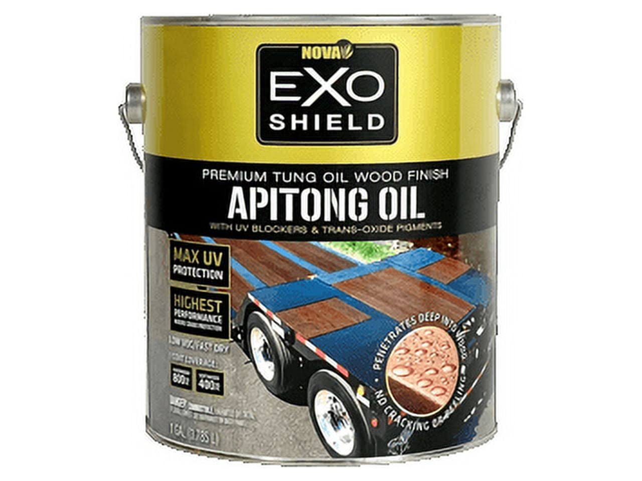 ExoShield Apitong Oil Trailer Deck Stain (Gallon), Size: 1 gal, Brown