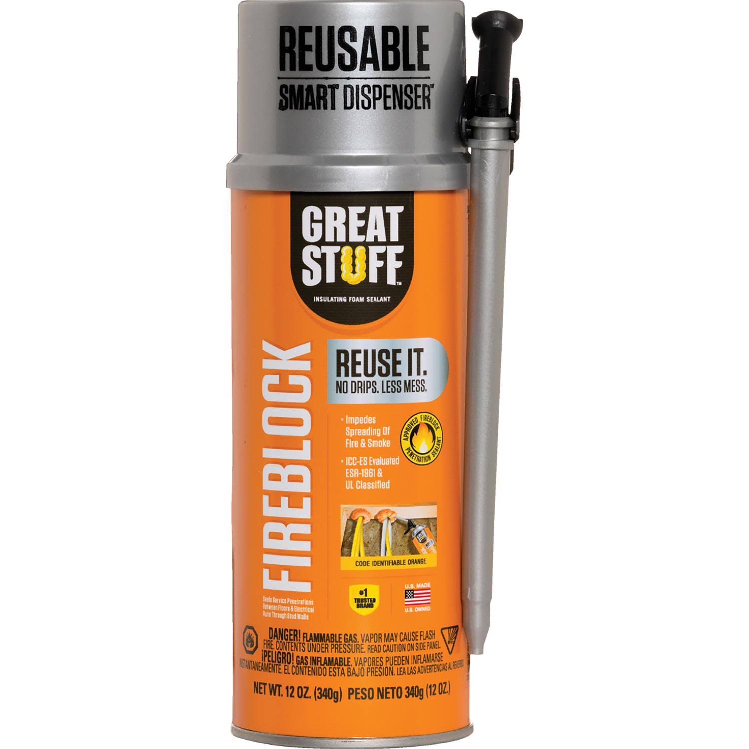Great Stuff Smart Dispenser 12 oz. Fireblock Foam Sealant
