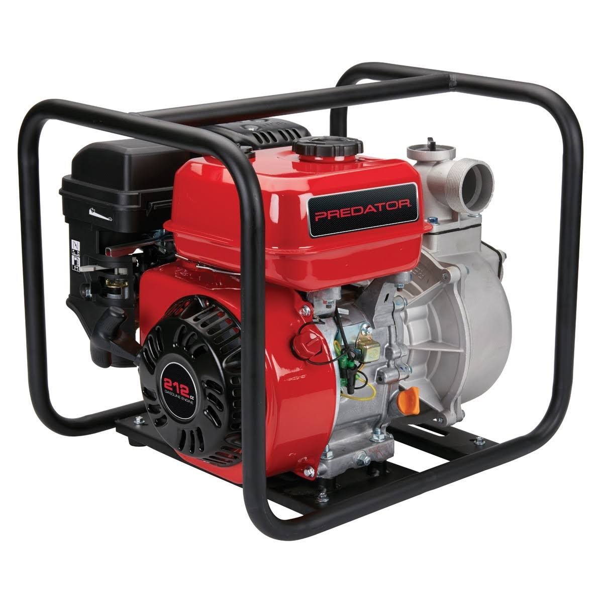 Predator 2 in. 212cc Gasoline Engine Semi-Trash Water Pump- 158 GPM