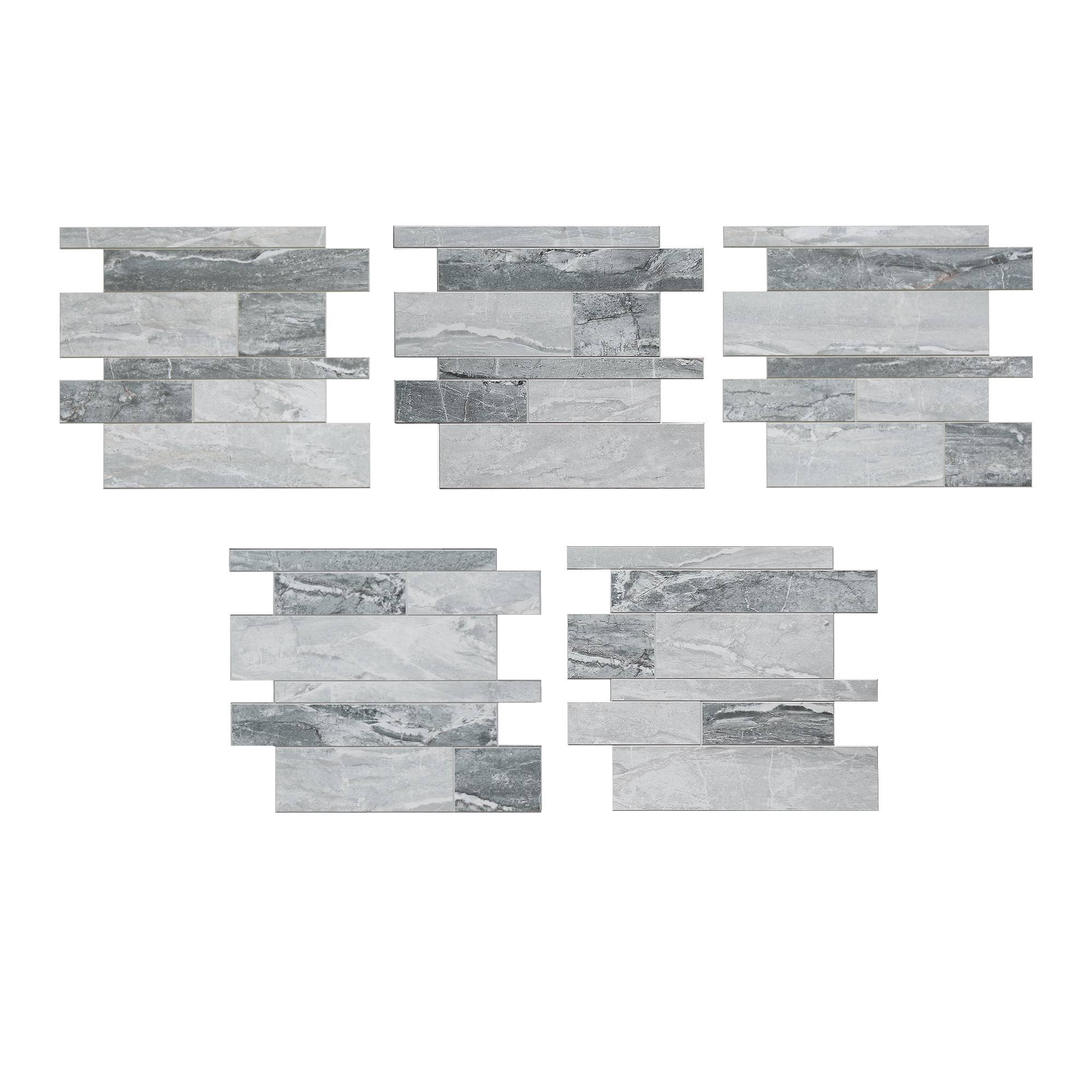 Aspect Peel and Stick Collage Tile in Ocean Corridor (5-Pack)
