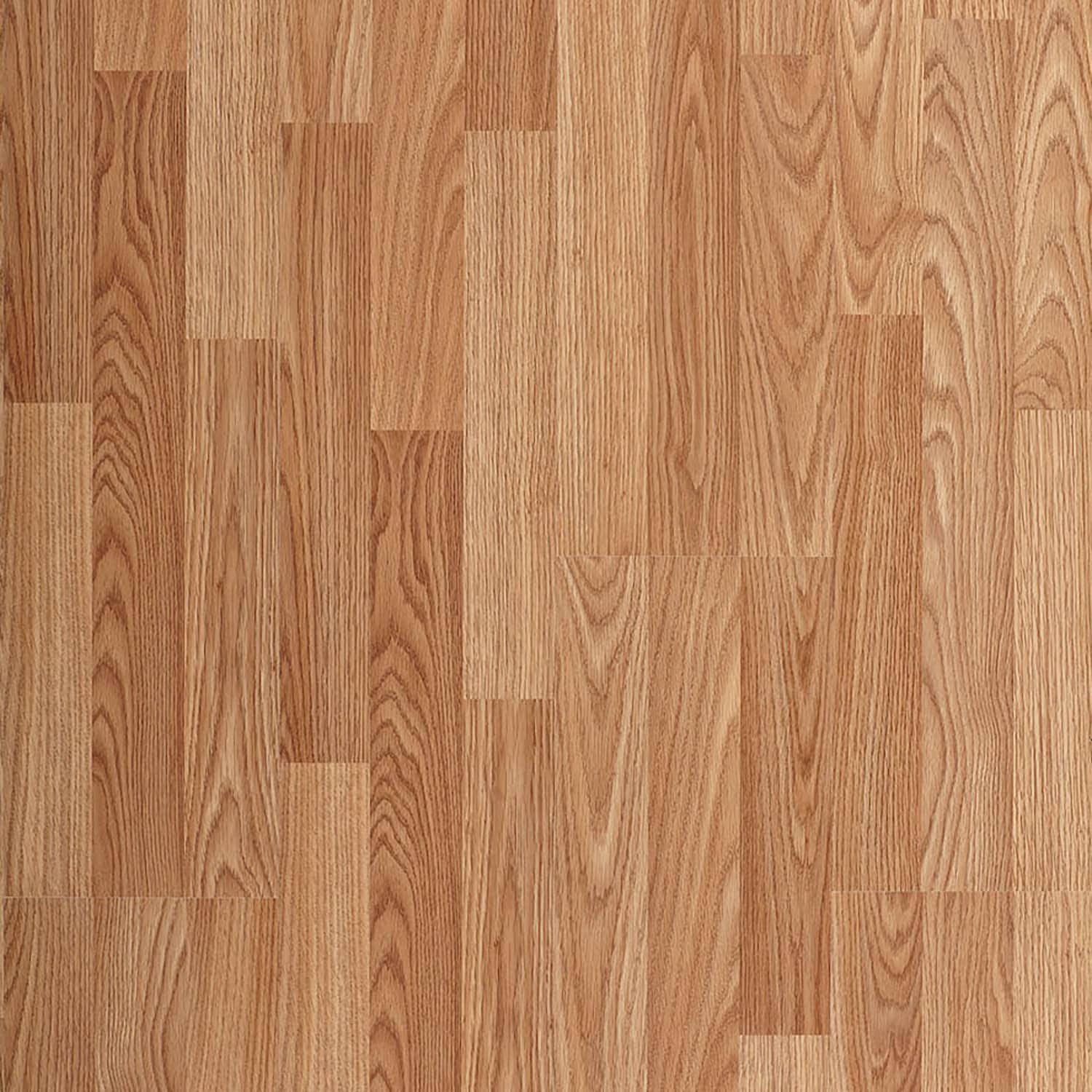 Style Selections Warm Honey Oak 7-mm T x 8-in W x 48-in L Wood Plank Laminate Flooring in Brown | 360731-30254