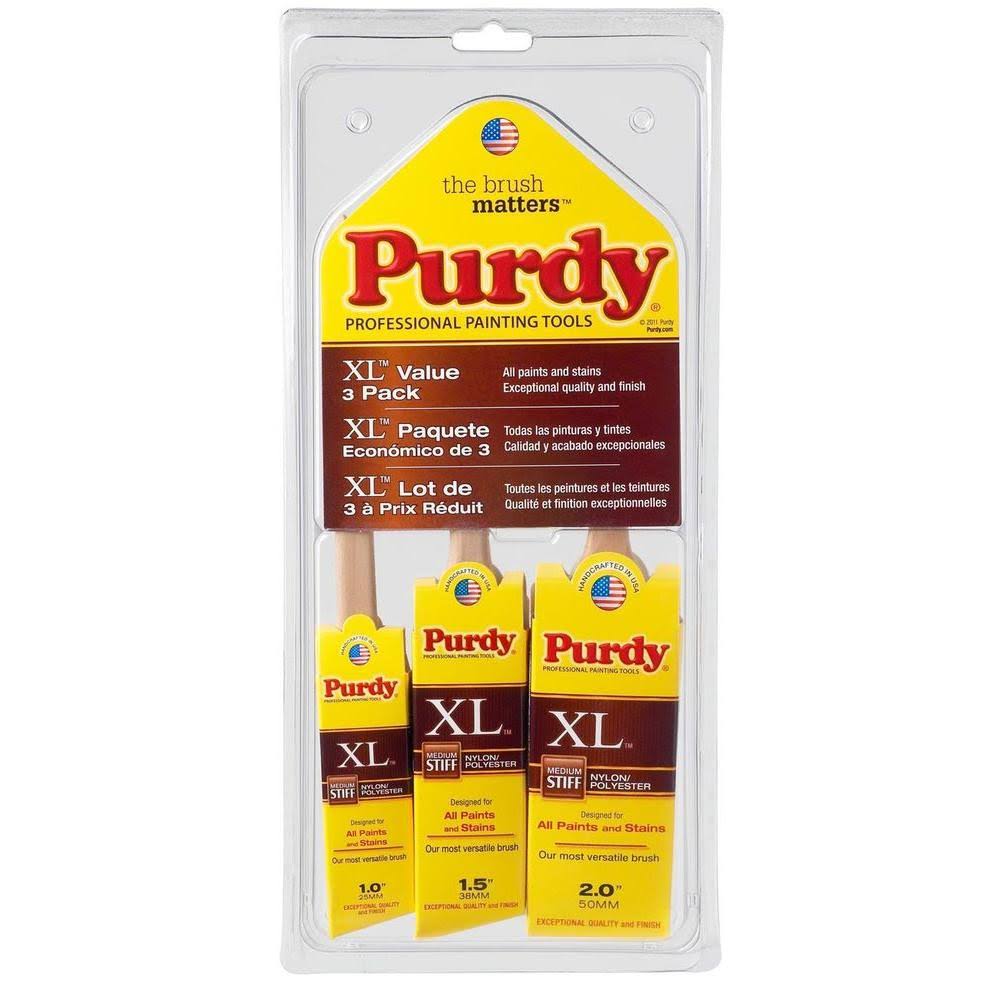 Purdy 140853100 XL Brush Pack of 3