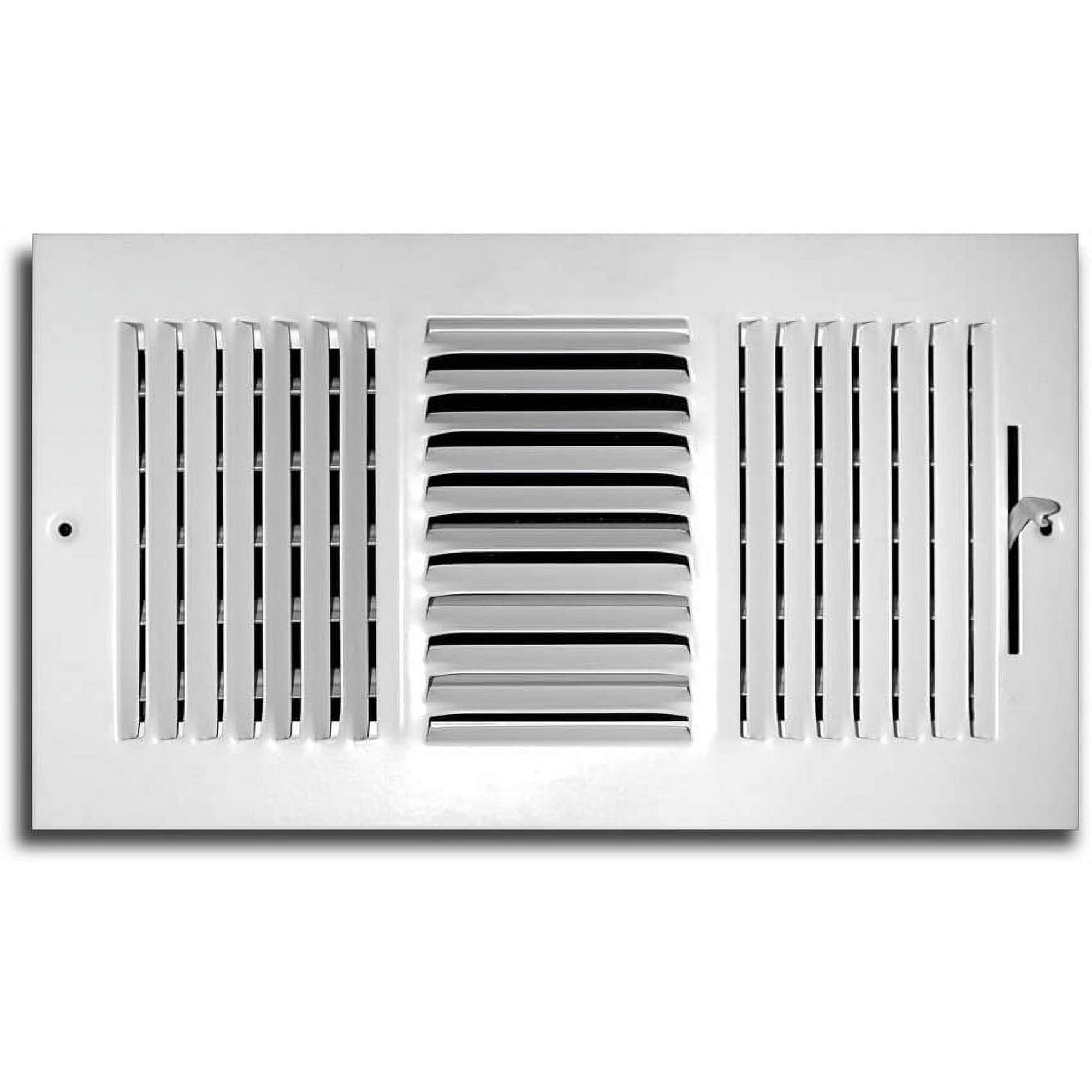 C103m 10X06 10 x 6 in. 3-Way Wall & Ceiling Register, White