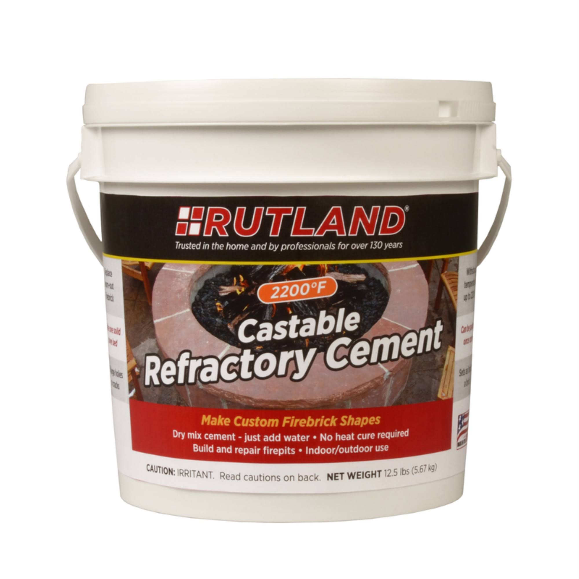 Rutland Castable Refractory Cement- 12.5 lbs