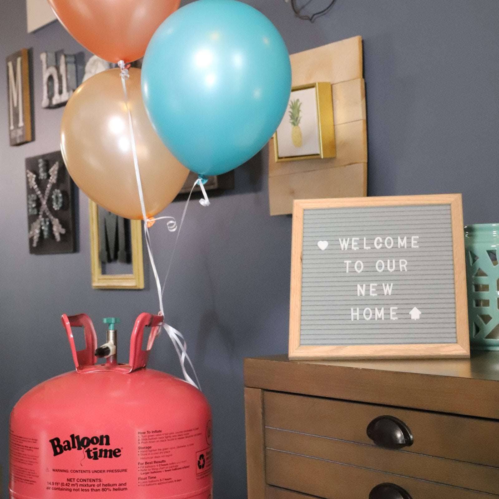 Worthington Disposable Helium Tank, Red