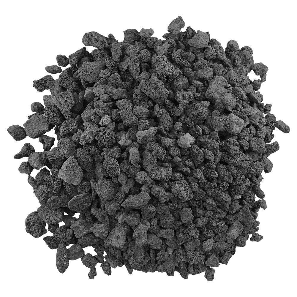 American Fire Glass 40-Pound Black Lava Rock, Medium .5-1 inch
