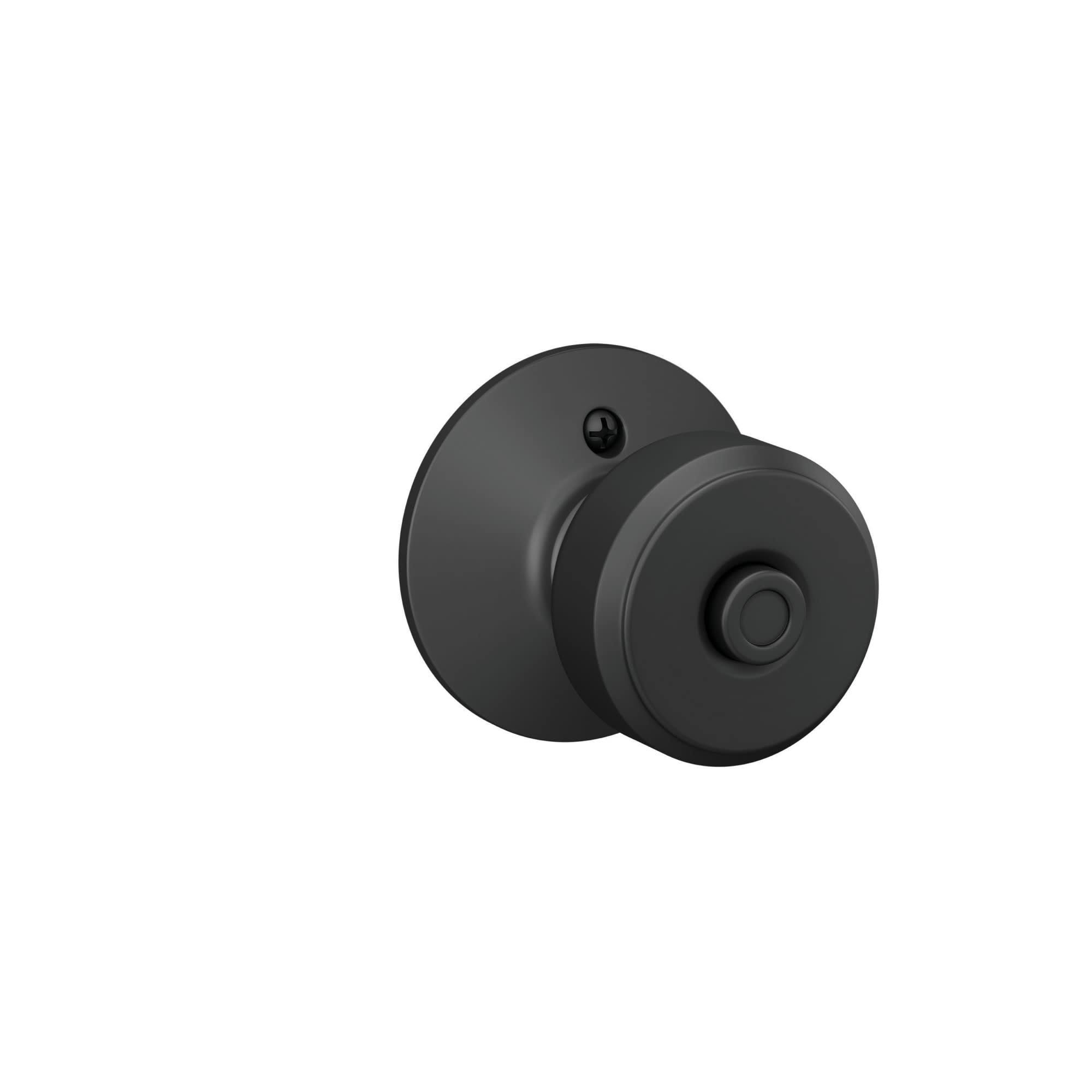 Schlage Bowery Matte Black Privacy Lock Knob