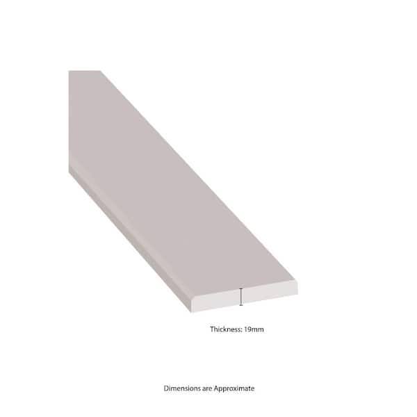 MSI White Double Beveled 4 in. x 36 in. Polished Engineered Marble Threshold Floor and Wall Tile (1 Sq. ft./Each)