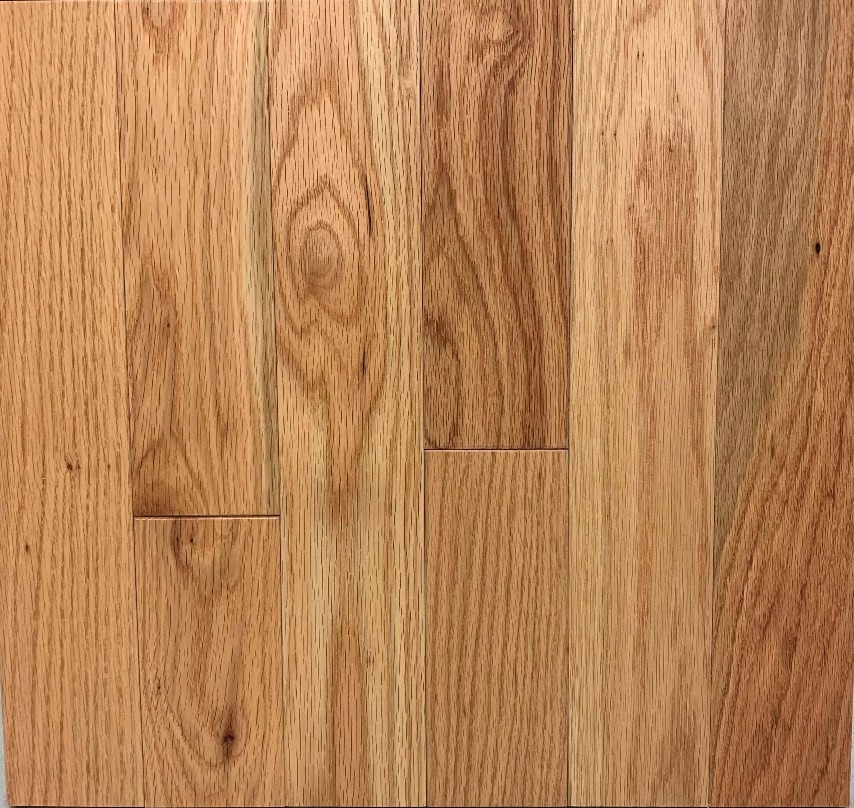 Allen + Roth Natural Oak 2-1/4-in W x 3/4-in T x Varying Length Smooth/Traditional Solid Hardwood Flooring (25-sq ft) in Brown | 2RO700