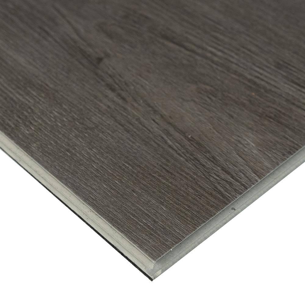 MSI Pelican Gray 7 in. x 48 in. Rigid Core Luxury Vinyl Plank Flooring (23.77 Sq. ft. / CASE)