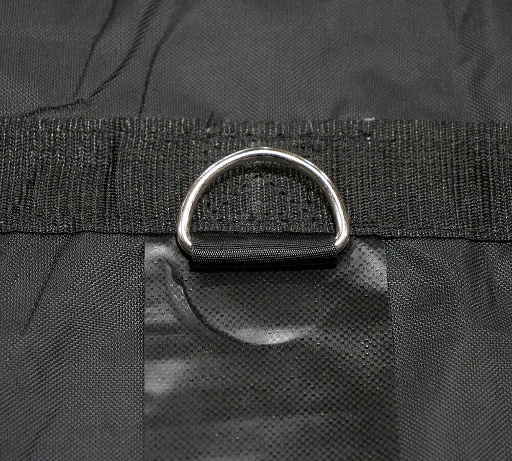 28 ft x 27 ft Airbag / Parachute Lightweight Lumber Tarp- Water Resistant- Black | 10ft Drop & 14 oz Vinyl Lumber Tarps for Flatbed, Truck & Trailer