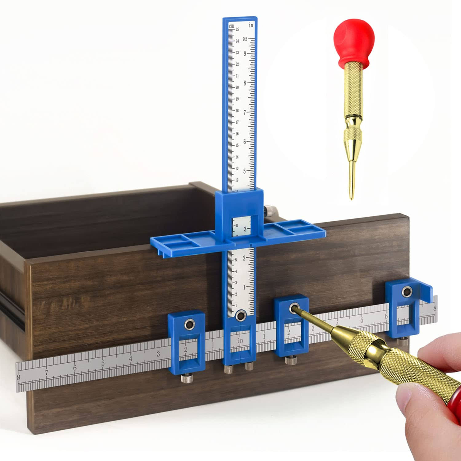 King&Charles Cabinet Hardware Jig Cabinet Handle Jig Cabinet Hardware Template Tool Drawer Pull Jig- Cabinet Jig for Handles and Pulls