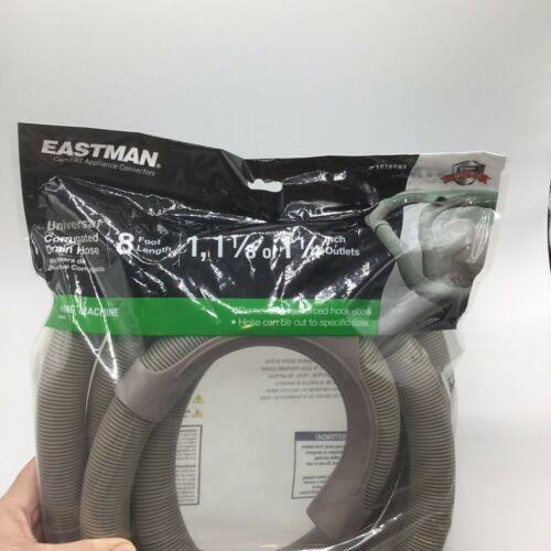Eastman 8-ft 1-in OD Inlet x 1-in, 1-1/8-In, 1-1/4-in-in Outlet Polyethylene Washing Machine Drain Hose 98549