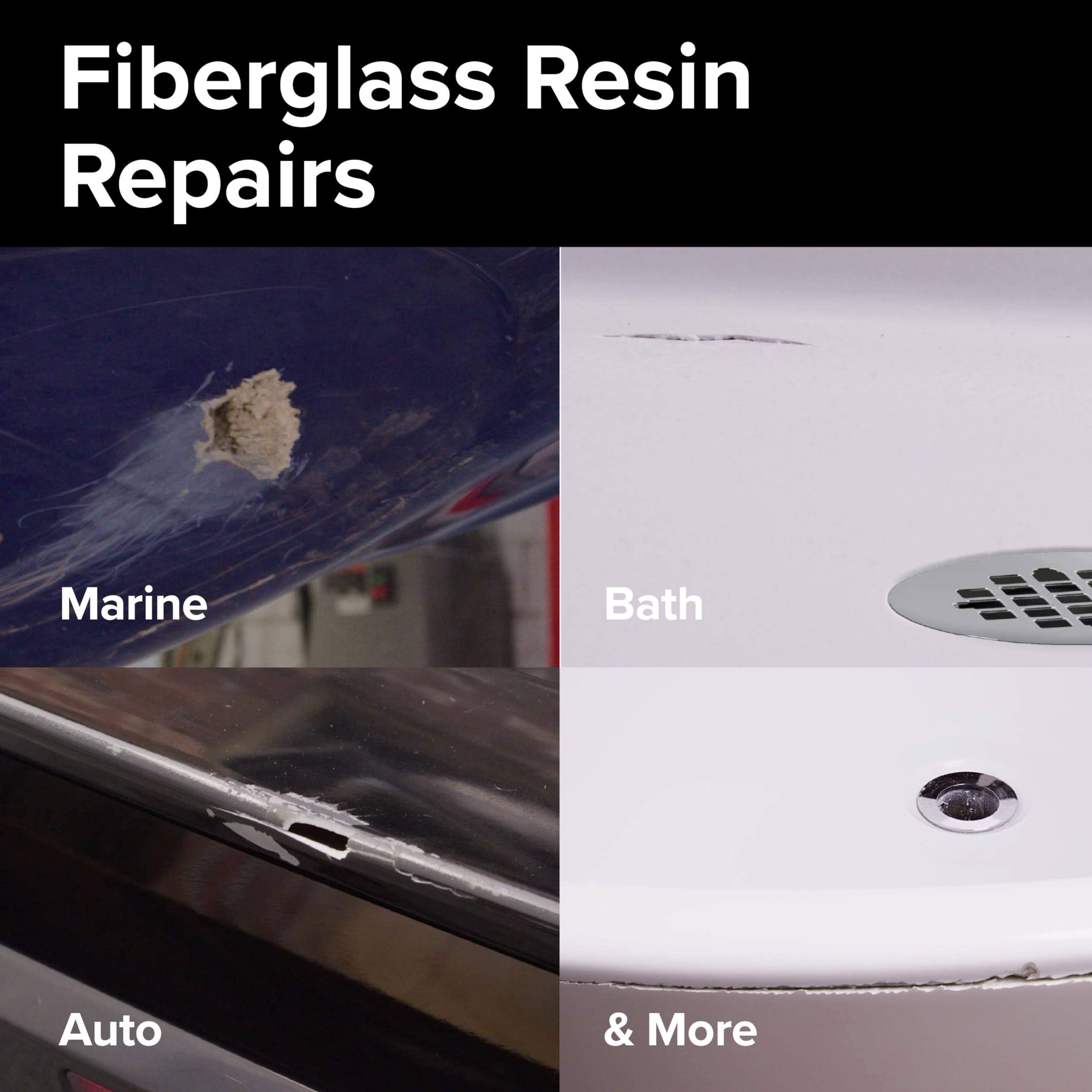 J-B Weld Fiberglass Resin- Quart- Bath, Marine & Auto