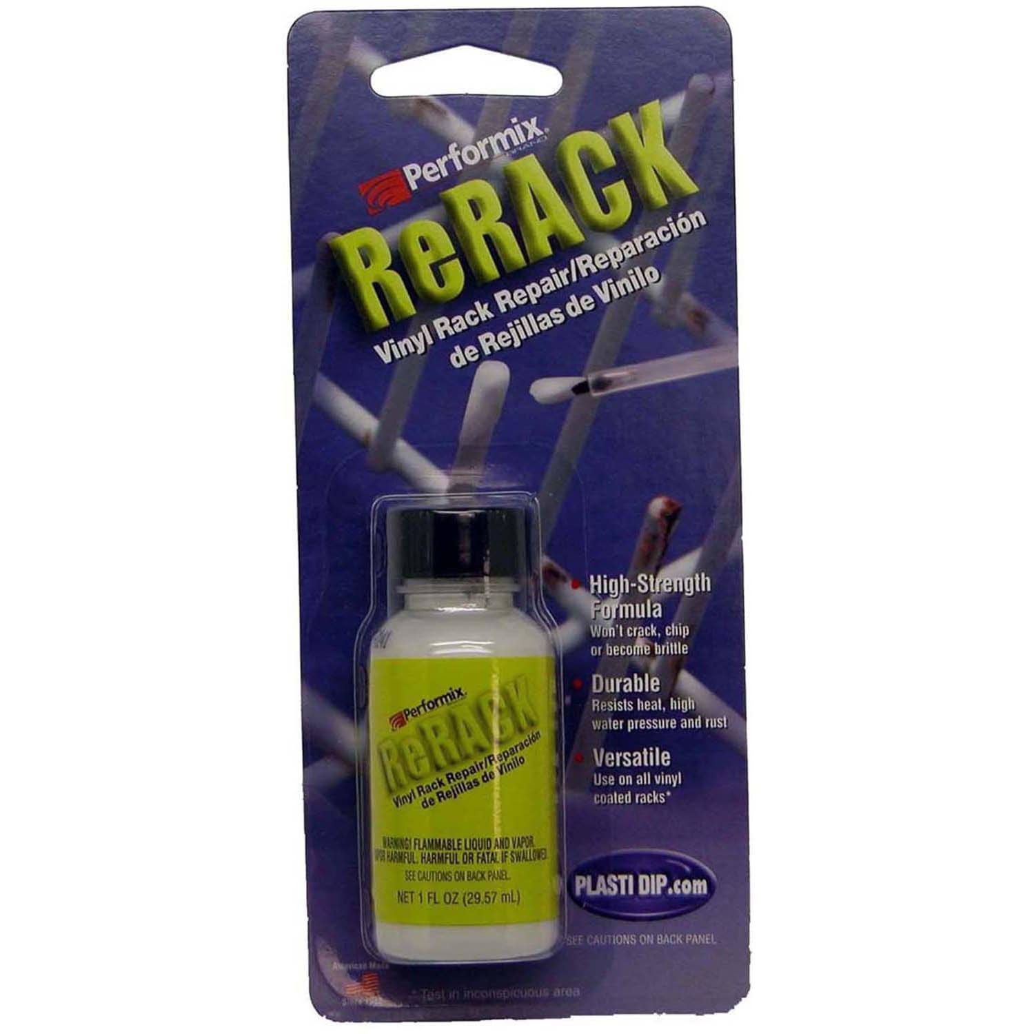 Performix ReRack Interior Rubber Vinyl Rack Repair Coating, White- 1 oz bottle