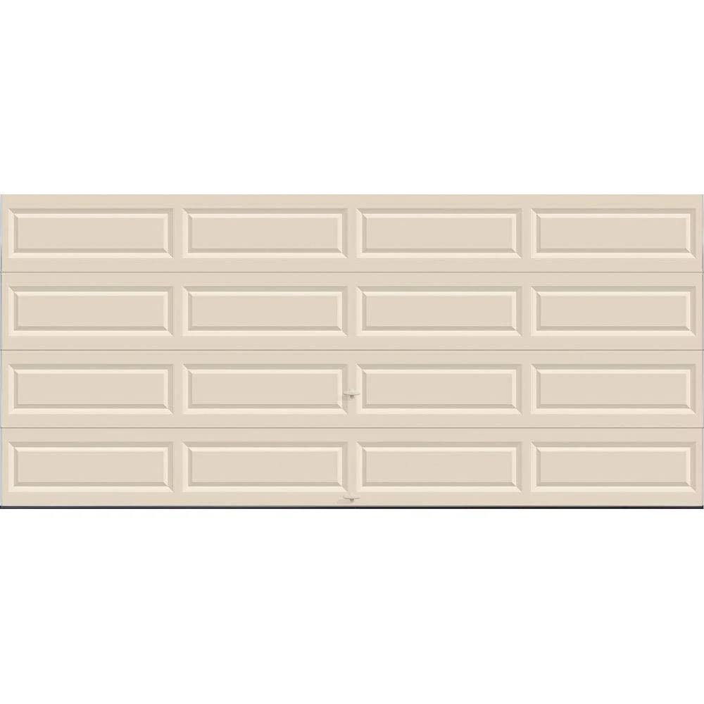 Clopay Classic Collection 16 ft. x 7 ft. Non-Insulated Solid Almond Garage Door 111186