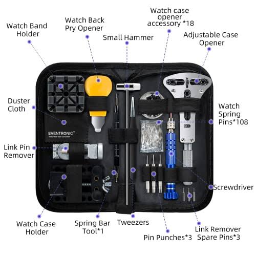 Watch Repair Kit, Eventronic Professional Spring Bar Tool Set Watch Band Link