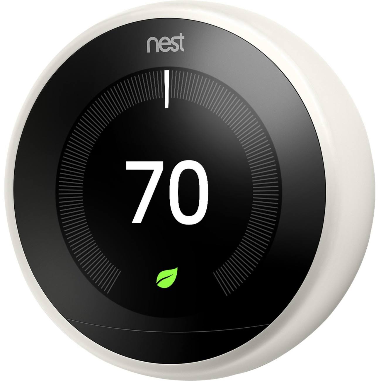 Restored Nest T3017US Learning Thermostat 3rd Generation, White (Refurbished)