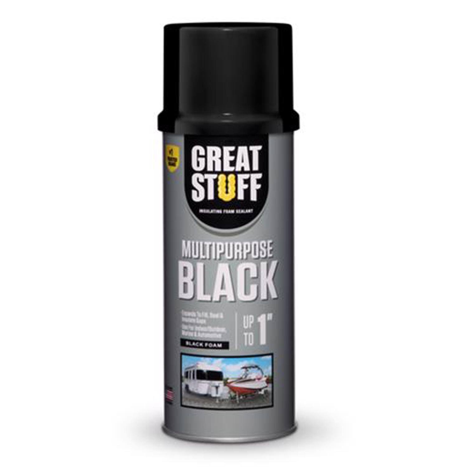 Great Stuff Black Multipurpose Insulating Foam Sealant, 12 oz.