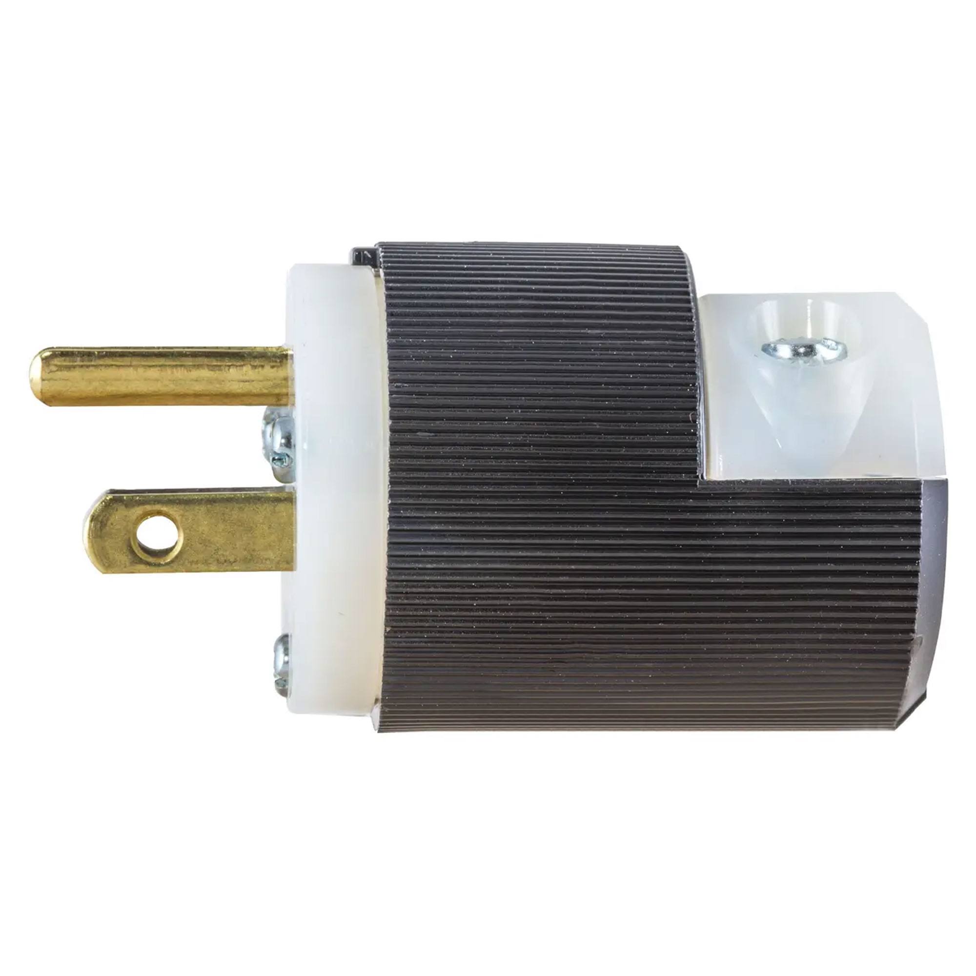 3 Wire Industrial Straight Blade Plug 125VAC 15A HBL5266C