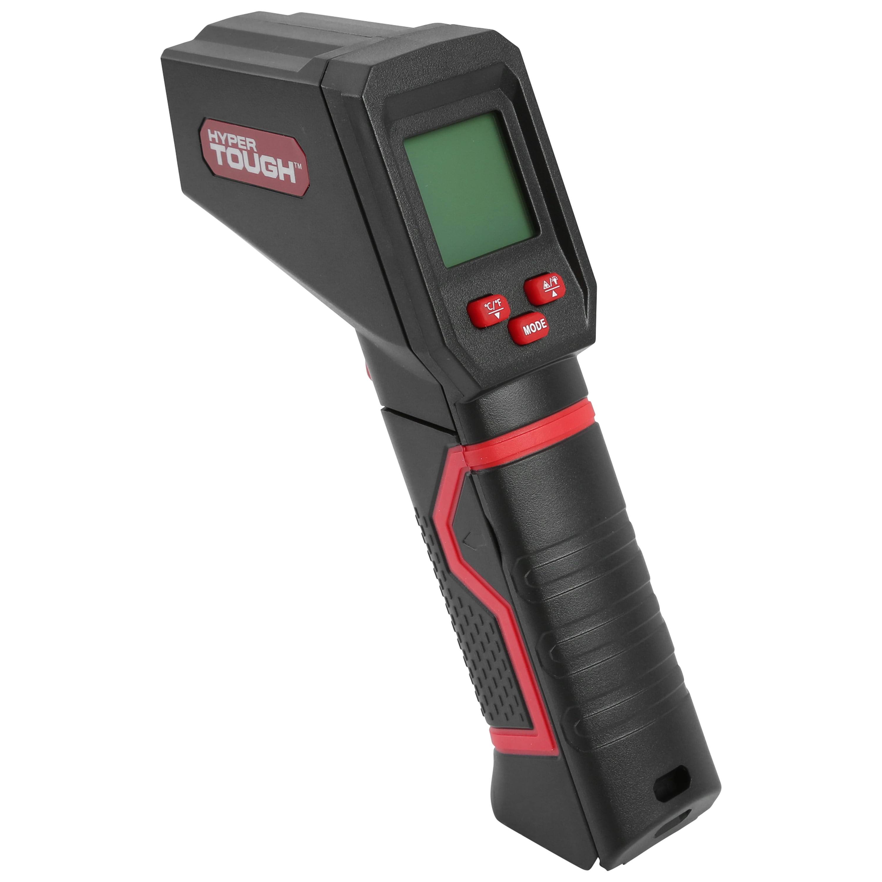 Hyper Tough Infrared Thermometer, Batteries Included, from-58 F to 968f, Model 1504v, Size: 6 inch x 4 inch x 2 inch, Black