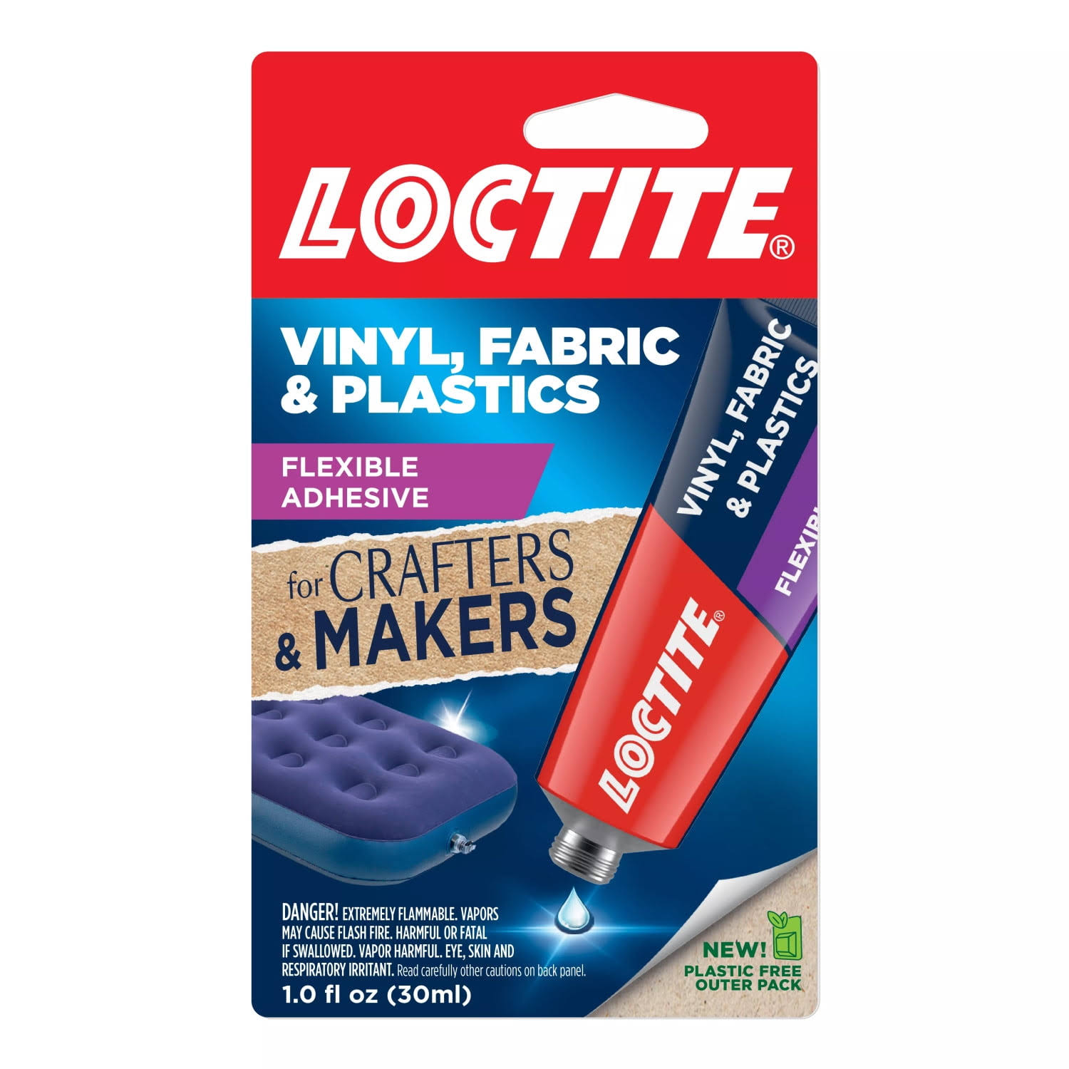 Loctite Transparent Vinyl, Fabric & Plastic Repair Flexible Adhesive- 1 fl oz