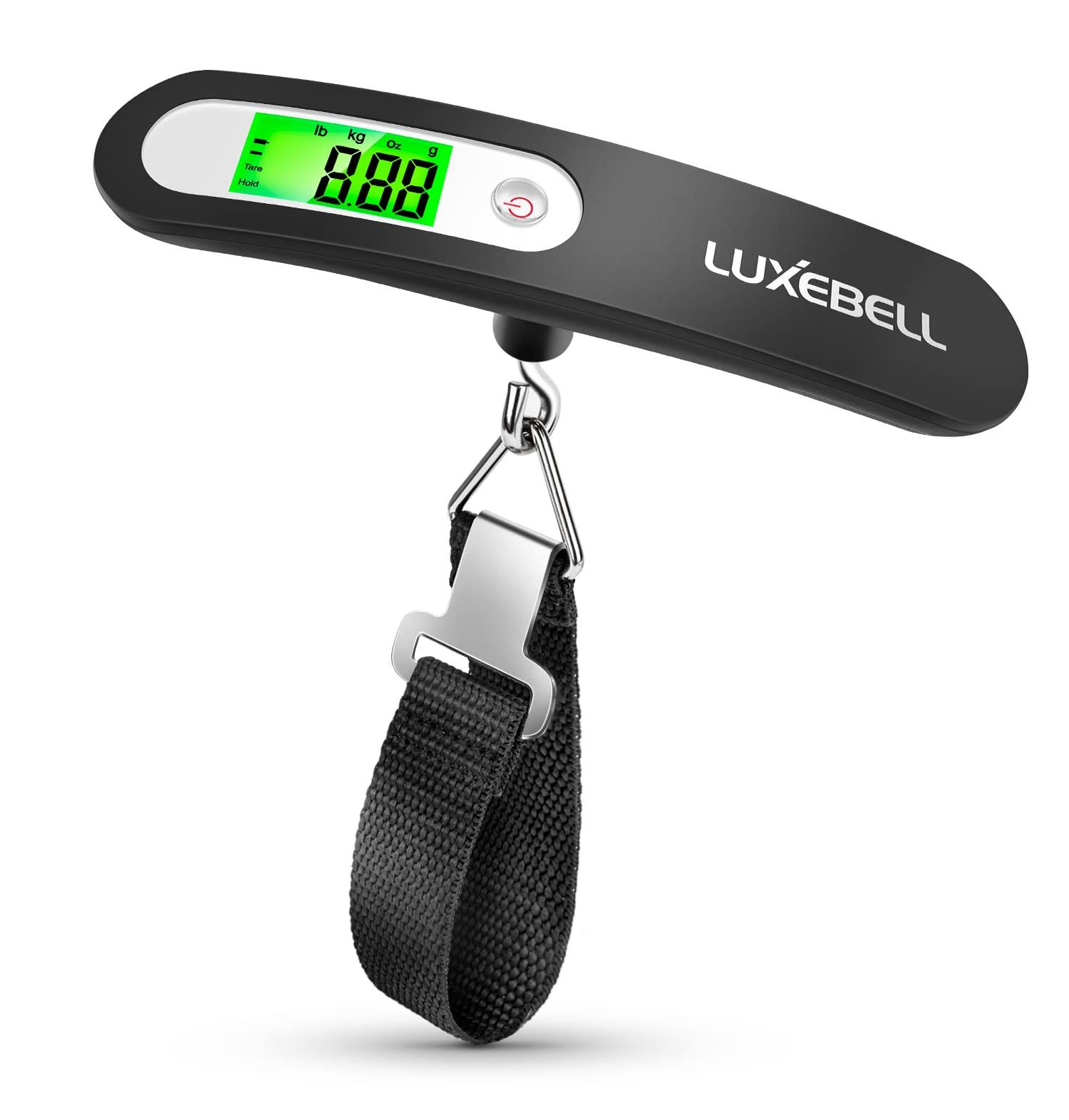 Luxebell Digital Luggage Scale Gift for Traveler Suitcase Handheld Weight Scale 110lbs (Black)